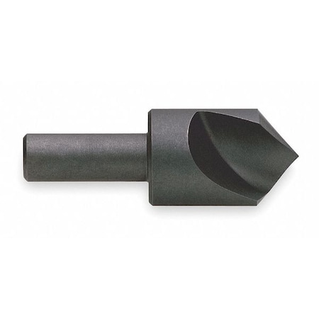 Countersink,1 FL,60 Deg,1/4,HSS,Uncoated