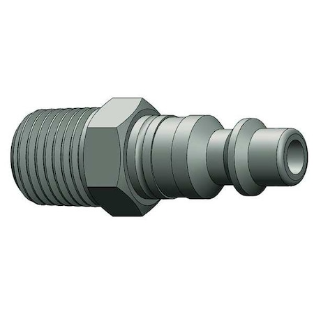 Male to Industrial Plug,(M)NPT,3/8,Steel
