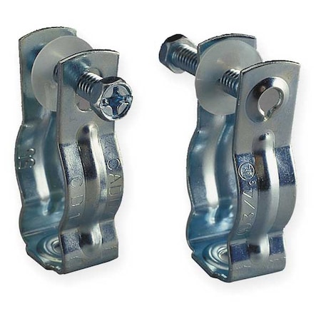 Clamp, Conduit; EMT; Pipe Use, 3/4 in, Steel, Galvanized