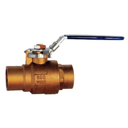 2" Sweat Brass Ball Valve Inline