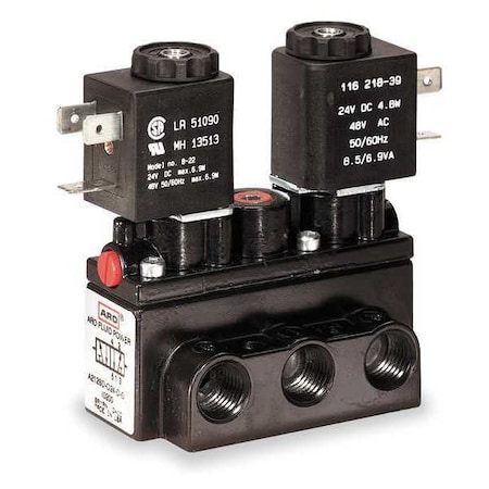 Solenoid Air Control Valve,1/4 In,24VDC