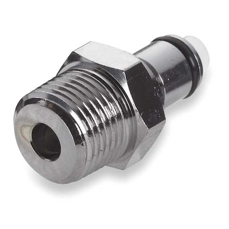 3/8" MNPT Chrome Plated Brass Inline Insert
