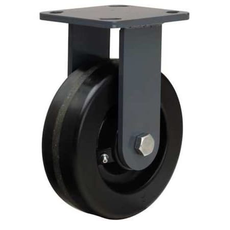 Plte Caster,Rgd,Phenolic,6 in.,1200 lb,B