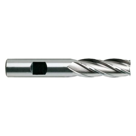 HSS End Mill,Single,3/8in. Dia.