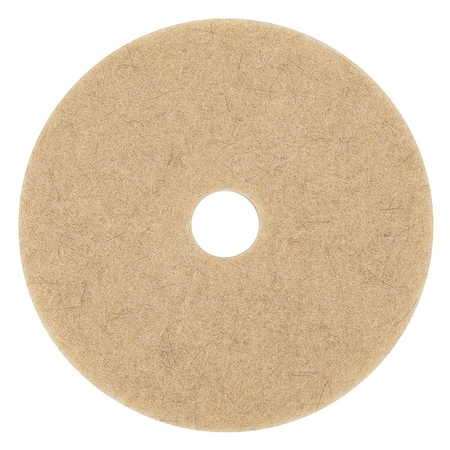 Burnishing Pad,19 In,Tan,PK5
