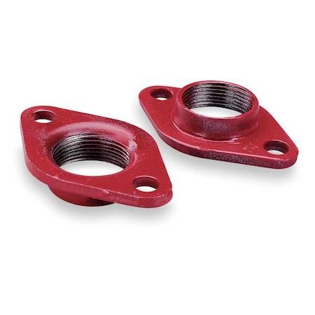 Cast Iron Flange,1-1/4 in.,Pk2