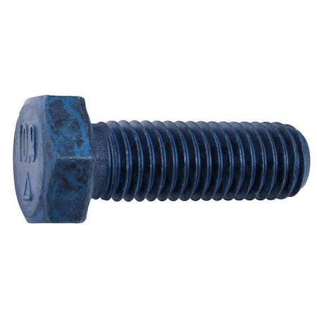 Class 10.9, M8-1.25 Hex Head Cap Screw, Blue Phosphate Steel, 25 mm L, 50 PK