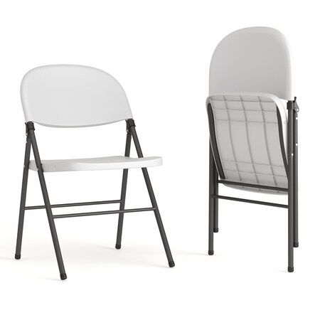 White Plastic Folding Chair,PK2
