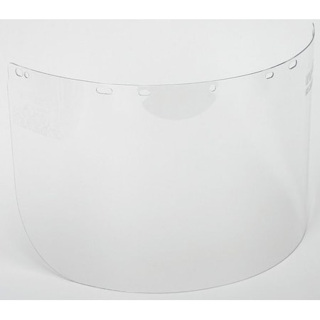 Face Shield Visor, Clear Visor, 8" Height, Uncoated Lens, Clear