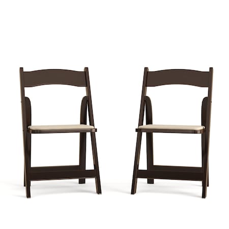 Fruitwood Folding Chair,PK2