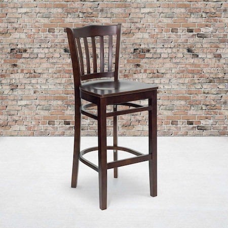 Walnut Wood Stool,PK2
