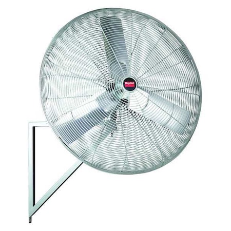Standard Duty Industrial Fan, Wall Mount, 24 in Blade Dia, 277V, 6,050 cfm, Non-Oscillating
