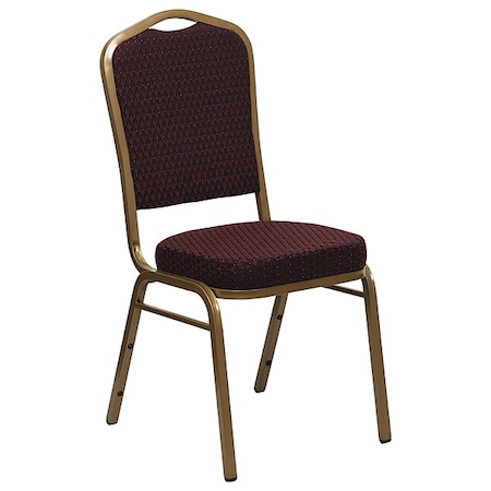 Burgundy Fabric Banquet Chair,PK4
