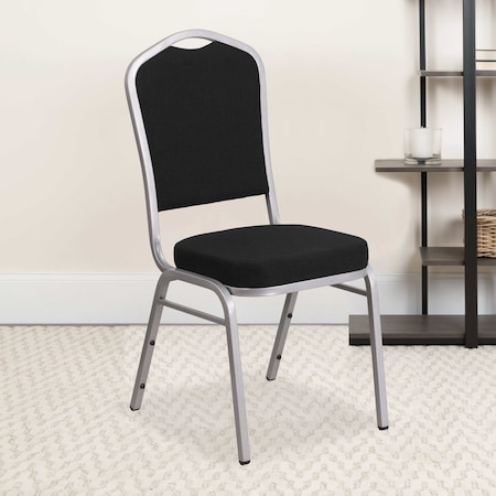 Black Fabric Banquet Chair,PK4