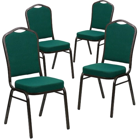 Green Fabric Banquet Chair,PK4