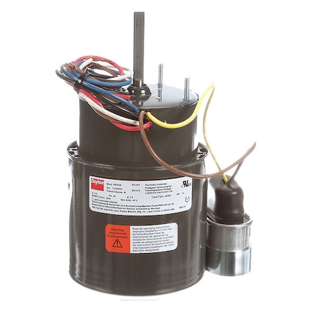 HVAC Motor, Totally Enclosed Fan-Cooled, 1/8 HP, 3,000 Nameplate RPM, 1 Speed, 115V AC, 1.3 A