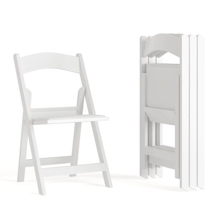 White Resin Folding Chair,PK4