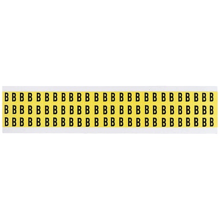 Letter Label, B, 1/2in.Hx11/32in.W, Vinyl