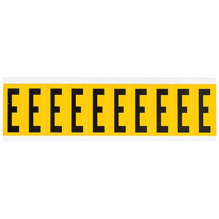 Letter Label, E, 2-1/4in.Hx7/8in.W, Vinyl
