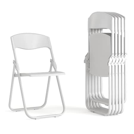 White Plastic Folding Chair,PK6