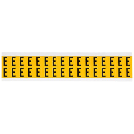 Letter Label, E, 3/4in.Hx9/16in.W, Vinyl
