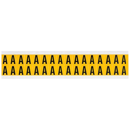 Letter Label, A, 3/4in.Hx9/16in.W, Vinyl