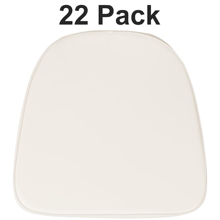 Soft Ivory Fabric Chiavari Chair Cushion, PK22