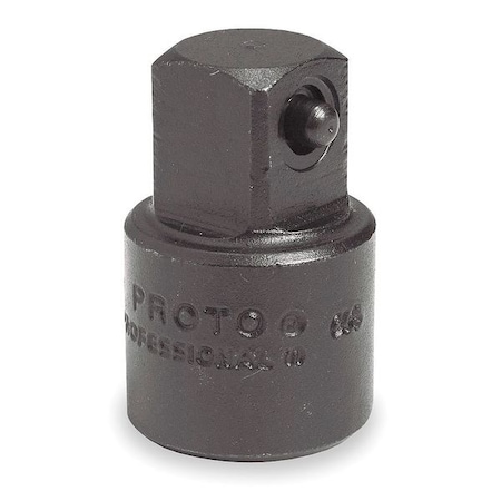 Impact Socket Adapter, 3/8" F x 1/2" M, Square, Black Oxide