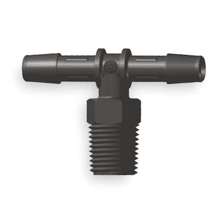 Tee,Nylon,MNPT1/2",Barbed1/2",1/2",PK10