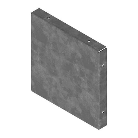 Wireway Closure Plate, 1 Type, NEMA 1 Rating, Steel, Galvanized