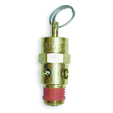 Air Safety Valve, Soft Seat, 1/4 in (M)NPT Inlet, 150 psi Preset Setting