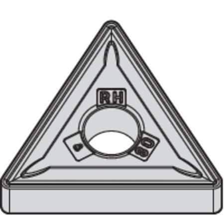 Triangle Turning Insert, Triangle, 3/8 in, TNMG, 0.0468 in, Carbide