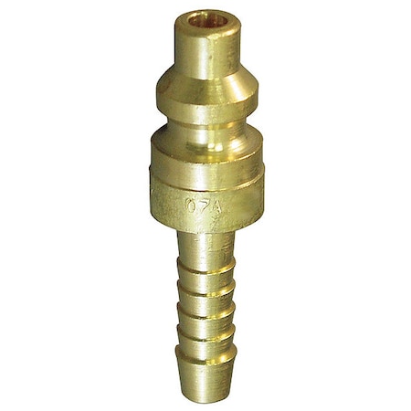 Coupler Plug,Hose Barb,1/2,Steel