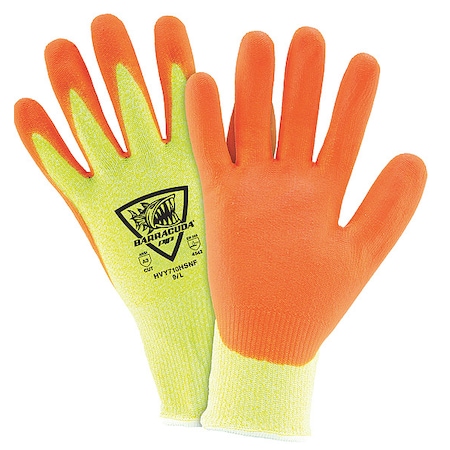 Cut-Resistant Gloves, Cut Level A3 ,Dipped ,Foam Nitrile ,Sandy ,S 12 PK