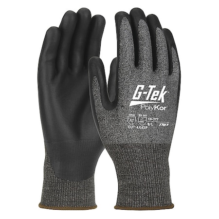 Cut-Resistant Glove, Cut Level A7 ,Dipped ,Water-Based Polyurethane ,Sandy ,XL 12 PK
