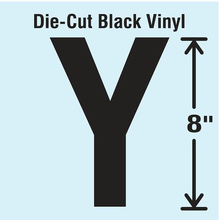 Letter Label, Vinyl, 8 in H, 4-3/4 in W