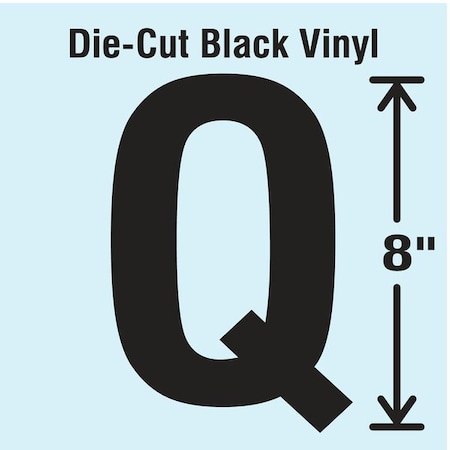Letter Label, Vinyl, 8 in H, 4-3/4 in W