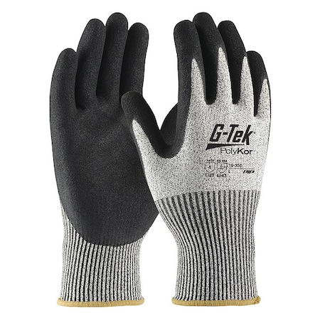 Cut-Resistant Glove, Cut Level A4 ,Dipped ,Foam Nitrile ,Sandy ,XL 12 PK