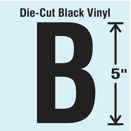 LetterLabel,Vinyl,5inH,2-3/4inW,PK10