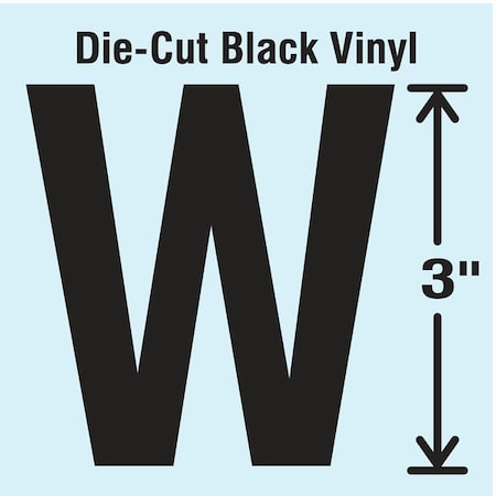 LetterLabel,Vinyl,3inH,1-5/8inW,PK10