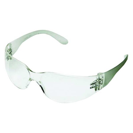 Safety Glasses, Condor V, Anti-Fog, Anti-Static, Anti-Scratch, Frameless, Clear Arm, Clear Lens