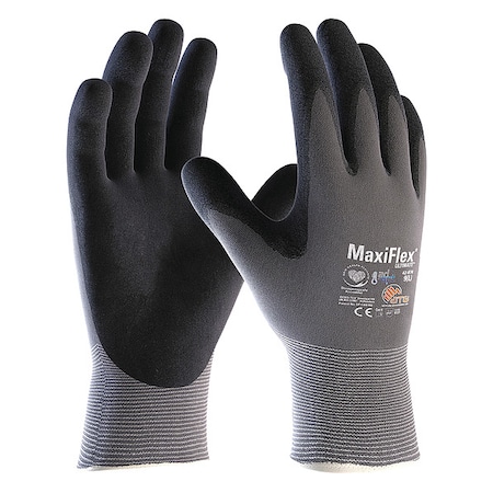 Coated Gloves, Cut Level A1 ,Dipped ,Microporous Nitrile ,Foam ,XS 12 PK