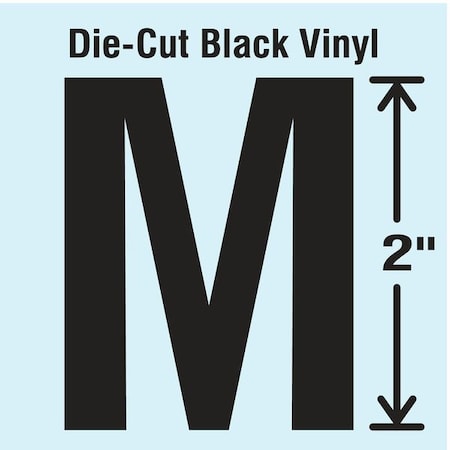 LetterLabel,Vinyl,2inH,1-1/4inW,PK10