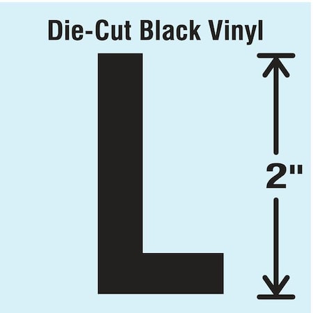 LetterLabel,Vinyl,2inH,1-1/4inW,PK10