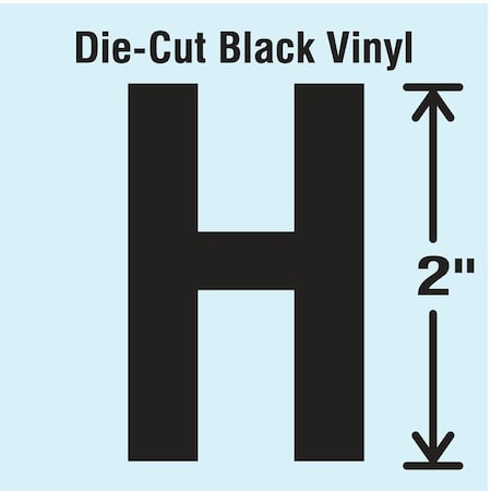 LetterLabel,Vinyl,2inH,1-1/4inW,PK10