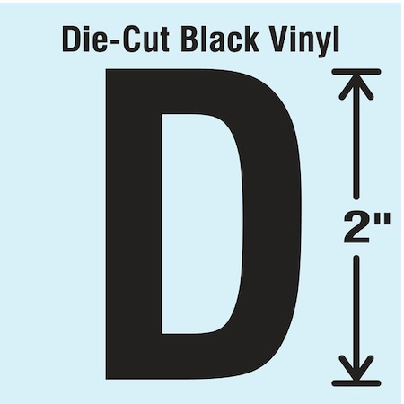 LetterLabel,Vinyl,2inH,1-1/4inW,PK10
