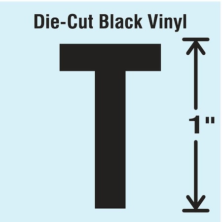 LetterLabel,Vinyl,1inH,5/8inW,PK10