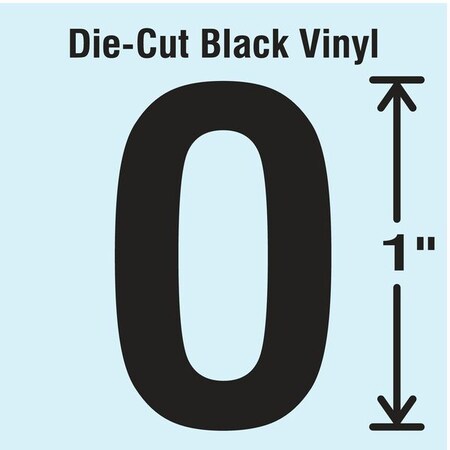 LetterLabel,Vinyl,1inH,5/8inW,PK10