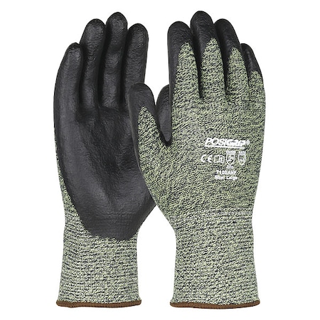 Cut-Resistant Glove, Cut Level A3 ,Dipped ,Foam Nitrile ,Sandy ,S 12 PK