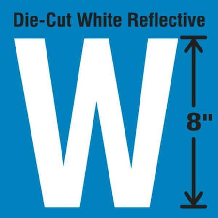 Letter Label, Vinyl, 8 in H, 4-3/4 in W